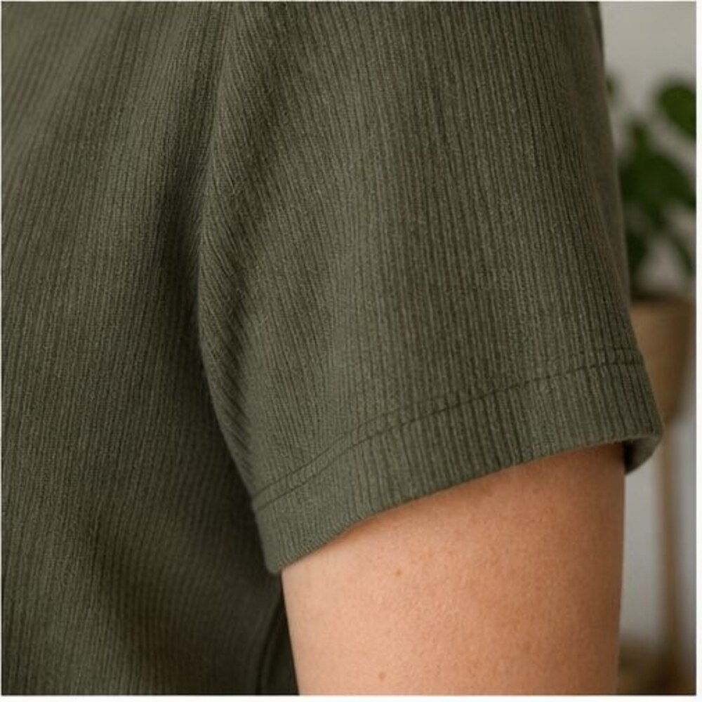 Olive Ruffle Blouse - Picture 5 of 6